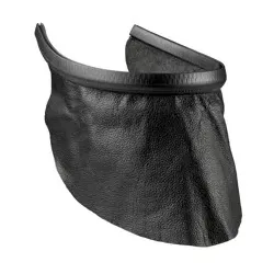 Brustschutz aus Leder / lang - schwarz