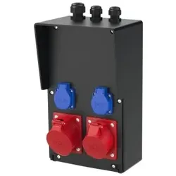 PCE 9217090 Wandverteiler Vollgummi Baureihe FURT IV 32/5 16/5 2xSSD M25o2M20o VC IP54