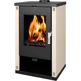 EEK A+ Kaminofen mit groß Sichtscheibe - Verso Theia Ivory - 9.0 kW