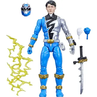 Power Rangers Lightning Collection Dino Fury Blue Ranger 15,2 cm Premium Sammlerstück Actionfigur Spielzeug mit Zubehör, Kinder ab 4 Jahren