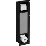 Mexen X-Wall-BP Toilettenpapierhalter mit Aufbewahrung, Schwarz - 1974