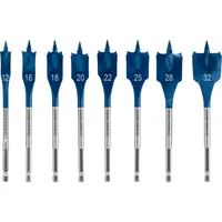 Bosch SelfCutSpeed Flachfräsbohrer-Set 8-teilig Ø 12/16/18/20/22/25/28/32 mm