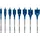 Bosch SelfCutSpeed Flachfräsbohrer-Set 8-teilig Ø 12/16/18/20/22/25/28/32 mm