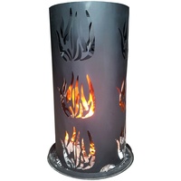 Lex Feuersäule 60cm mit Feuerrost und Schürhaken Feuertonne Feuerkorb Ascherost : 60 cm