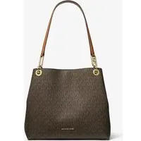 Michael Kors MK Shopper Kensington Large Mit Signature-Logomuster - Braun - Michael Kors - ONE SIZE
