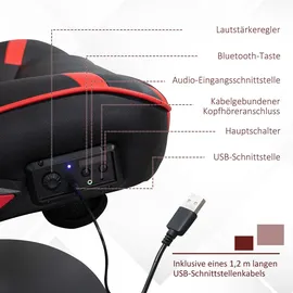 Vinsetto Gaming Stuhl Schwarz