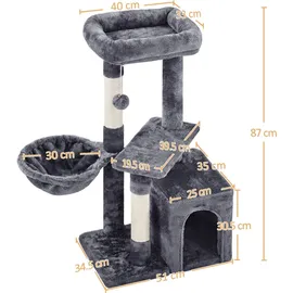 Yaheetech Kratzbaum 87 cm dunkelgrau