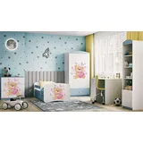 99rooms Dreams XXVII Kinderzimmer-Set Weiß Hellblau 70x140 cm