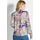GOLDNER Leichte Printbluse mit Patchwork-Muster Braun 42