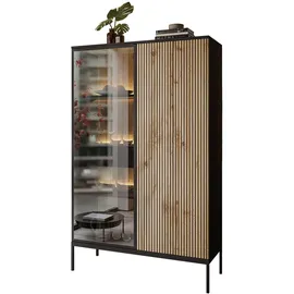 lookway Vitrine ECLIPSE WTSZ104 104 x 39 x 166 cm Schwarz