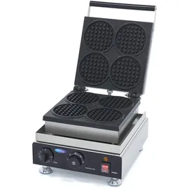 MAXIMA Waffeleisen - 4 Waffeln - Mini-Runden