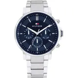 Tommy Hilfiger Herrenuhr Tyson Multifunktion Stahl/Blau