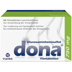 Dona 750 mg: Kniearznei bei Arthrose, hochdosiertes Glucosamin