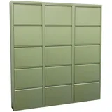 VCM Pisa 150 x 173 x 16 cm Schuhschrank / Grün