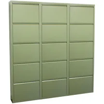 VCM Pisa 150 x 173 x 16 cm Schuhschrank / Grün