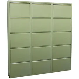 VCM Pisa 150 x 173 x 16 cm Schuhschrank / Grün