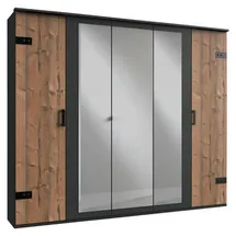 WIMEX Stockholm, rustikale Optik im Industrial Design, Made in Germany« mit Spiegel, 225x58x210 cm, Made in Germany