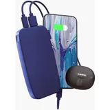 Fresh 'n Rebel 2PB12100TB 12000 mAh Powerbank USB Typ-C Blau