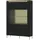 Quartier Vitrine Norica 111 x 170 x 40 cm Schwarz/Gold