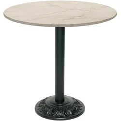 Restootab Tisch Bistrot-Stil Ø70cm - Modell Marmor Yule