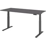 bümö Schreibtisch elektrisch 180 x 80 cm Graphit