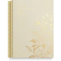 Burde Publishing AB Life planner Bloom 26/27 Schwarz