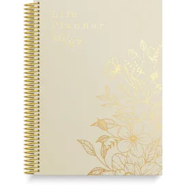 Burde Publishing AB Life planner Bloom 26/27 Schwarz