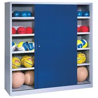 C+P Ballschrank mit Vollblech-Schiebetüren (Typ 4), HxBxT: 195x120x40 cm,