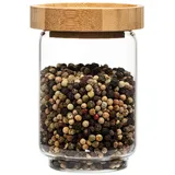 Klarstein Stapelglas mit Bambusdeckel 250 ml 4 St.