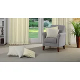 Wirth Dekokissen LANGWASSER, Kissenhülle ohne Füllung, 2 Stück beige 40 cm x 40 cm