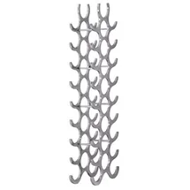 Möbel Boss Weinregal 31 x 14 x 98 cm Silber