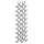Möbel Boss Weinregal 31 x 14 x 98 cm Silber