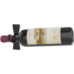 VintageView Helix Einfache Wandhalterung für Flasche mit Schwarzwein für eine gerade Flasche