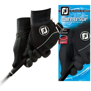 FootJoy WinterSof Damen Golfhandschuhe, Schwarz, Größe M/L, 1 Paar