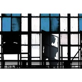 living walls Fototapete Walls by Patel Bronx 3 glatt, (4 St), blau Schwarz Weiß 4,00m x 2,70m FSC®