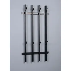 Wandgarderobe Vigo Metall Schwarz