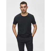 Selected "SLHNEWPIMA SS O-NECK TEE NOOS", (16073457) black