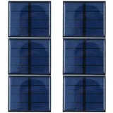Packung mit 6 ZONADAH 0.6W 2V Mini Sonnenkollektoren, Batter Ladegerät, DIY Home, Science School Projekte, Camping, Angeln, Wandern Outdoor Garten Licht Ladewerkzeuge