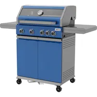 Yato Gasgrill 14,5kW, 4+1 Brenner, Edelstahl 138x58x118cm, Sichtfenster