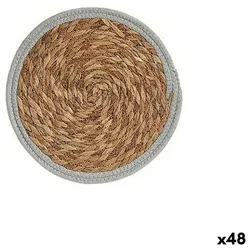 Untersetzer Ø 30 cm natürlich Grau Naturfaser (48 Stück)