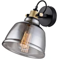 Maytoni Wandleuchte Schwarz, Messing, Metall, Glas, 20x27x25 cm, CE,