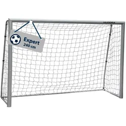Hudora Fussballtor Expert 240 (stabil, langlebig, wetterbeständig) weiss - 240x160x85cm