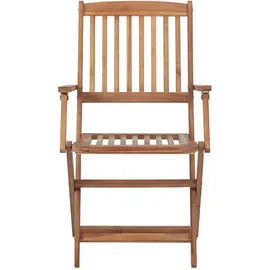 vidaXL Klappbare Gartenstühle 47,3 x 57 x 91 cm braun 8 St.