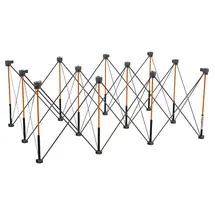 Bora Untergestell Stahl 122 x 183 cm Höhe 76 cm