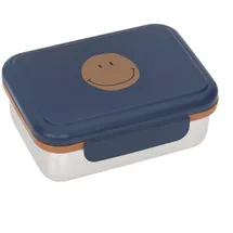 Lässig Edelstahl Lunchbox Frühstücksbox Nachhaltig Kindergarten Schule/Lunchbox Stainless Steel Little Gang Smile navy