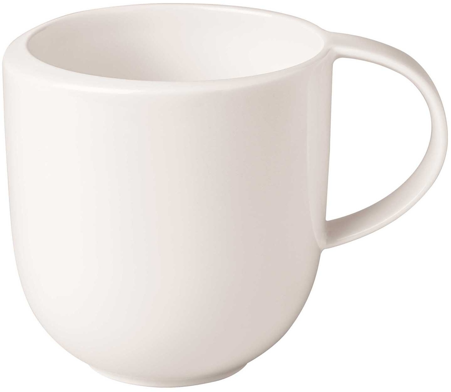 Villeroy & Boch Kaffeetasse 390 ml NEWMOON, 390 ml - Weiß - Porzellan - mit Henkel