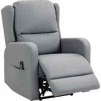 Homcom Relaxsessel Elektrisch 77 x 107 x 89 cm Grau mit Knetmassage und Fernbedienung
