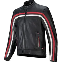 Alpinestars Dyno Lederjacke - Schwarz/Rot/Weiß / L