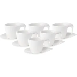 Villeroy & Boch Flow Kaffeetasse 0,2 l Weiß 6 St.