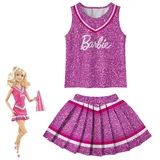 Kinder Madchen Barbie Cheerleader Kostum Cosplay Weste Rock Outfit Kleider Neu - Sondergröße - lila